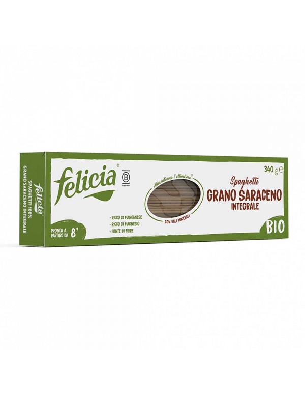 Felicia - Ζυμαρικά Βιολογικά Σπαγγέτι 340γρ Φαγόπυρο, 1008 τεμάχια (παλέτα)