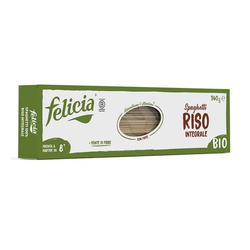 Felicia - Ζυμαρικά Bio Σπαγγέτι 340γρ Ρύζι Ολικής Άλεσης, 1008 τεμάχια (παλέτα)