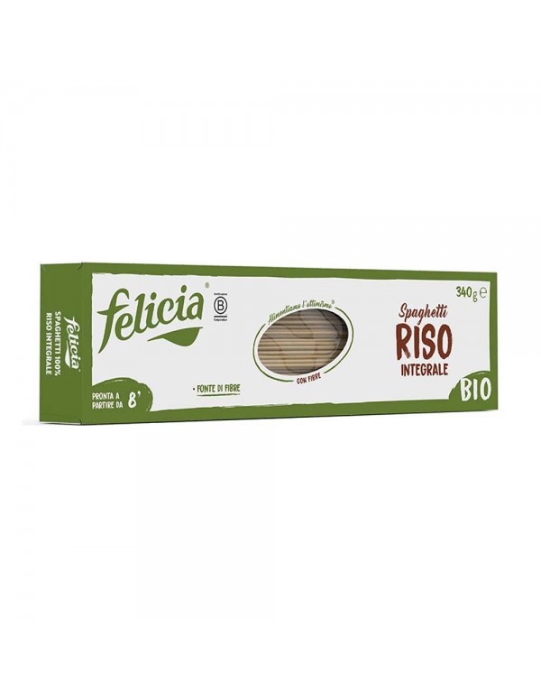 Felicia - Ζυμαρικά Bio Σπαγγέτι 340γρ Ρύζι Ολικής Άλεσης, 1008 τεμάχια (παλέτα)