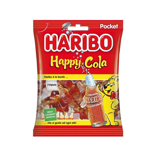 Haribo - 100gr Happy Cola, 3900 τμχ (παλέτα)