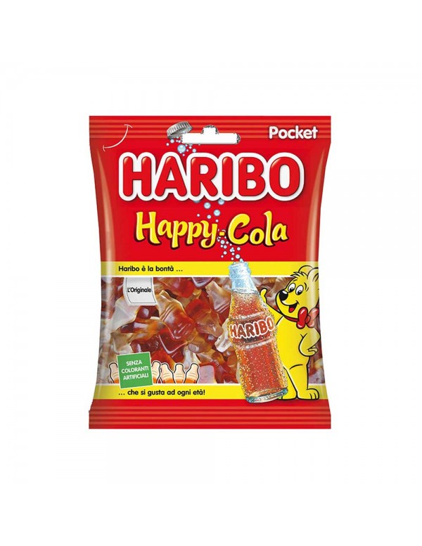 Haribo - 100gr Happy Cola, 3900 τμχ (παλέτα)