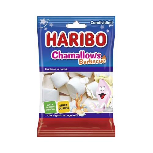 Haribo - 150 gr Chamallows Barbecue, 1056 τμχ (παλέτα)