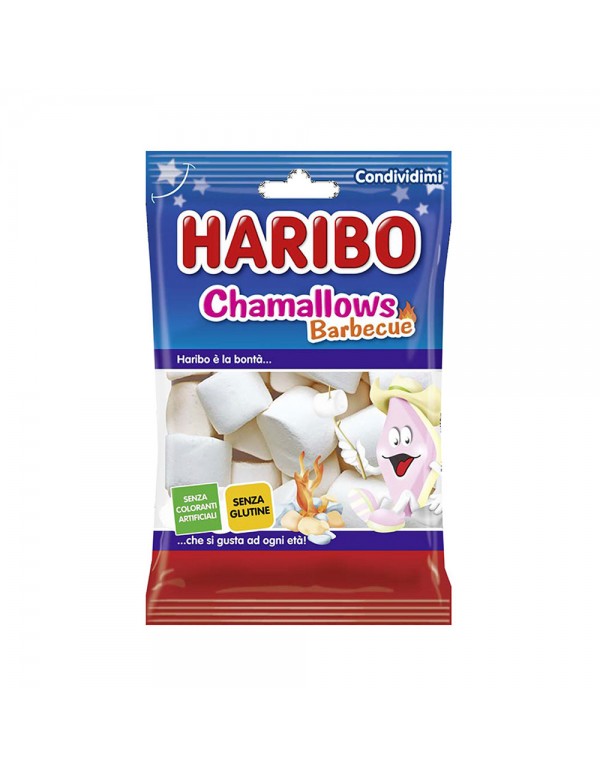 Haribo - 150 gr Chamallows Barbecue, 1056 τμχ (παλέτα)