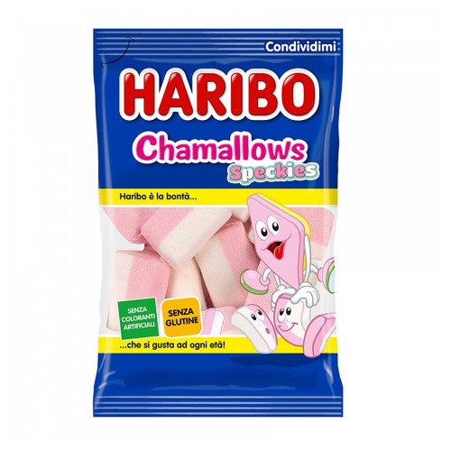 Haribo - 150 gr Chamallows Speckies, 1056 τμχ (παλέτα)