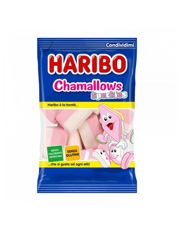 Haribo - 150 gr Chamallows Speckies, 1056 τμχ (παλέτα)