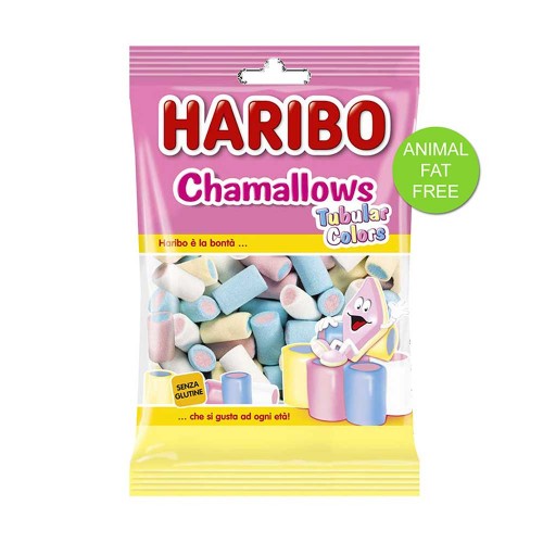 Haribo - 150gr Chamallows Tubulars, 1056 τμχ (παλέτα)