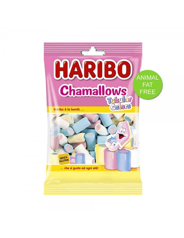 Haribo - 150gr Chamallows Tubulars, 1056 τμχ (παλέτα)