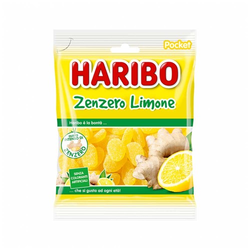 Haribo - 80 γρ Τζίντζερ & Λεμόνι, 3900 τμχ (παλέτα)