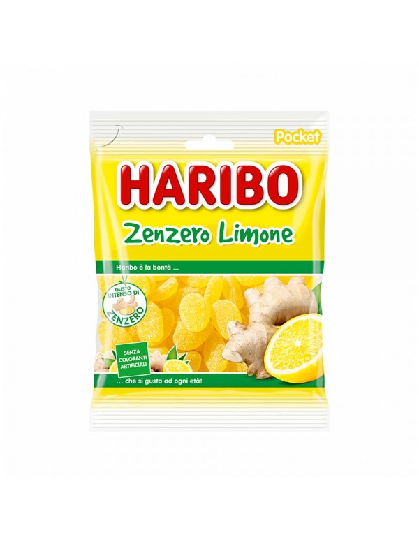 Haribo - 80 γρ Τζίντζερ & Λεμόνι, 3900 τμχ (παλέτα)