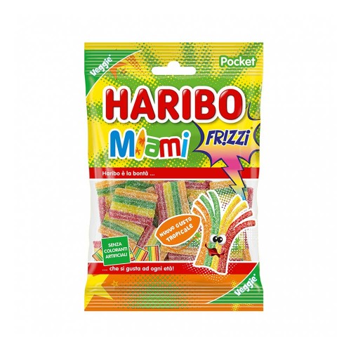 Haribo - 80gr Miami Frizzi, 3360τμχ (παλέτα)