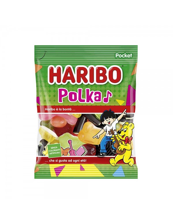 Haribo - 80gr Πόλκα, 3600τμχ (παλέτα)