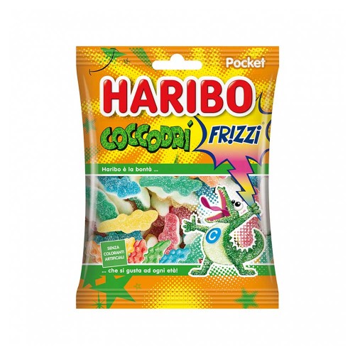 Haribo - 90 γρ Coccodrì Frizzi, 3600 τμχ (παλέτα)