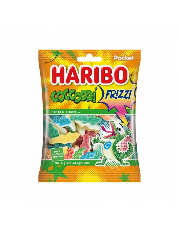 Haribo - 90 γρ Coccodrì Frizzi, 3600 τμχ (παλέτα)