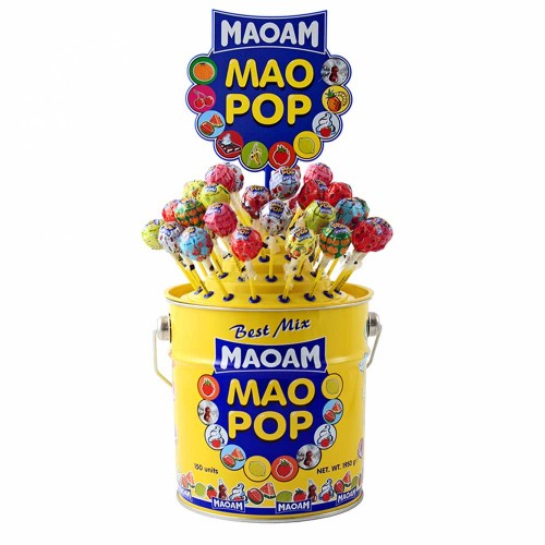 Maoam - 150 τμχ Pop Best Mix Tin, 80 τμχ (παλέτα)