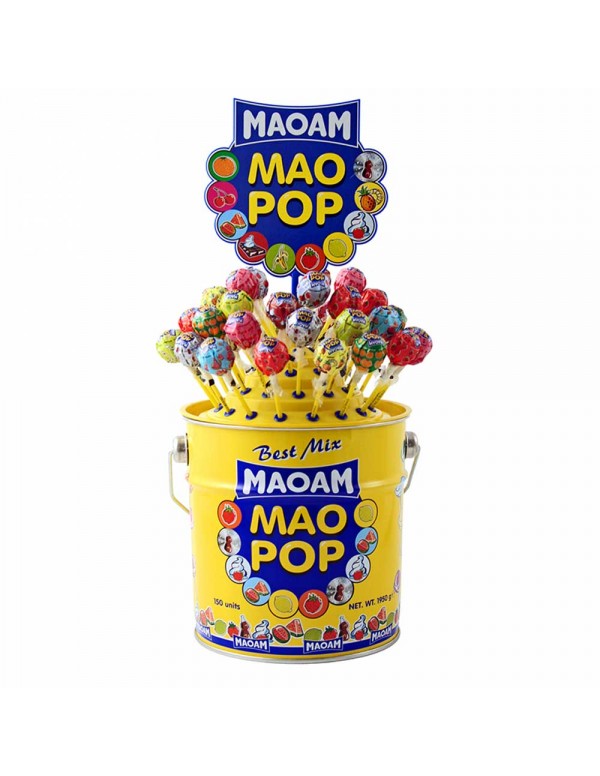 Maoam - 150 τμχ Pop Best Mix Tin, 80 τμχ (παλέτα)