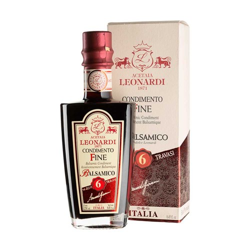 Leonardi - Ξύδι Βαλσάμικο 250ml Κόκκινη Σφραγίδα 6 Καράφα, 1176τμχ (παλέτα)