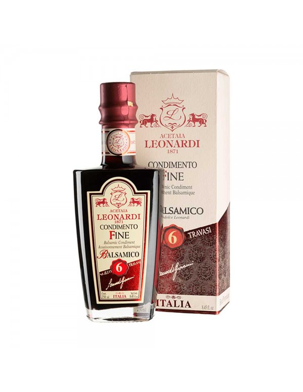 Leonardi - Ξύδι Βαλσάμικο 250ml Κόκκινη Σφραγίδα 6 Καράφα, 1176τμχ (παλέτα)