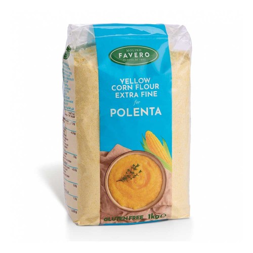 Molino - Favero Corn Flour 1kg Extrafine Yellow Fioretto Polenta, 990τμχ (παλέτα)