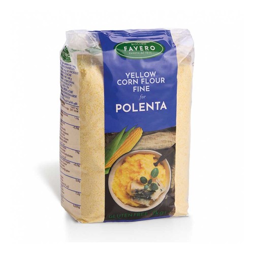 Molino - Κορν φλάουρ Favero 1kg Fioretto Polenta Κίτρινο, 990τμχ (παλέτα)