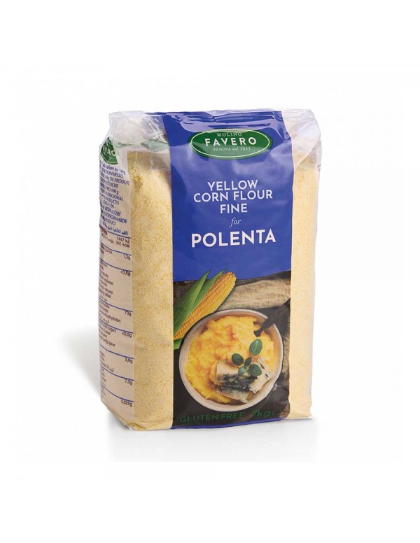 Molino - Κορν φλάουρ Favero 1kg Fioretto Polenta Κίτρινο, 990τμχ (παλέτα)