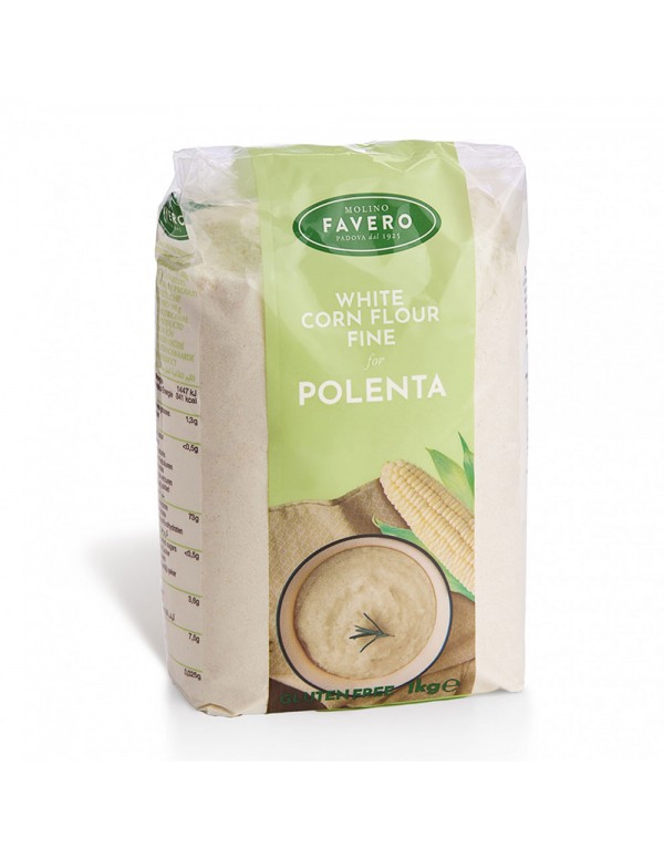 Molino - Favero Corn Flour 1kg White Fioretto Polenta, 990τμχ (παλέτα)