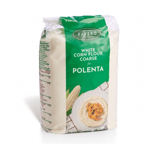 Molino - Αλεύρι καλαμποκιού Favero 1kg Λευκό Polenta Bramata, 990τμχ (παλέτα)