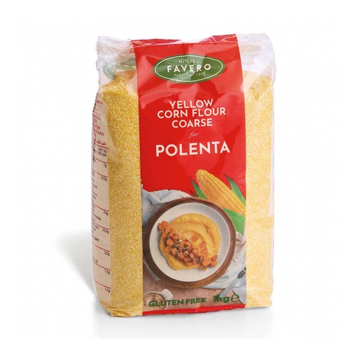 Molino - Αλεύρι καλαμποκιού Favero 1kg Κίτρινο Polenta Bramata, 990τμχ (παλέτα)