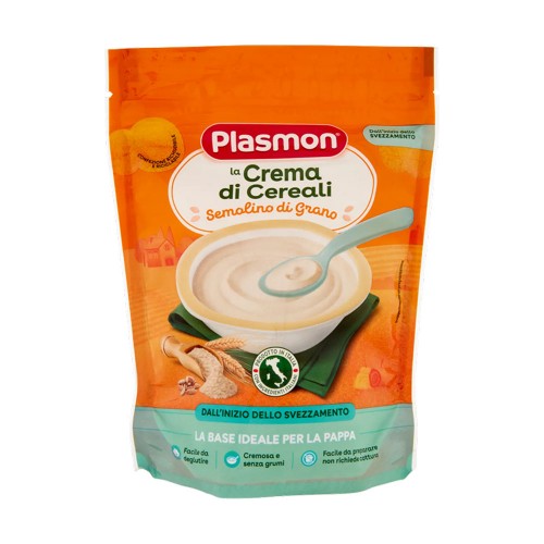 Plasmon - Κρέμα Δημητριακών 200gr με Σιμιγδάλι Σιταριού, 300τμχ (παλέτα)