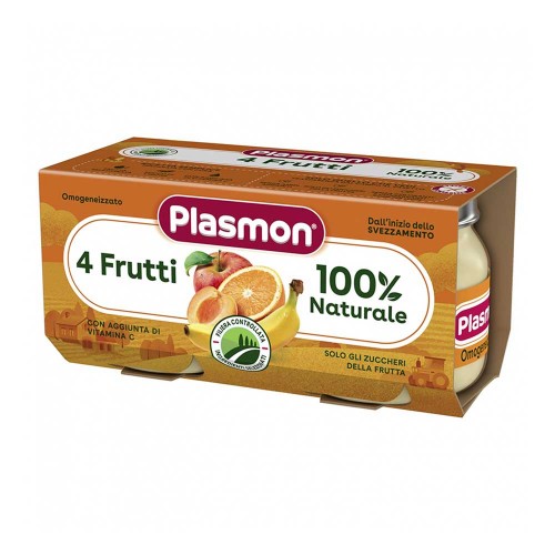Plasmon - Homo 2x 80gr Fruit 4 Fruits, 2508τμχ (παλέτα)