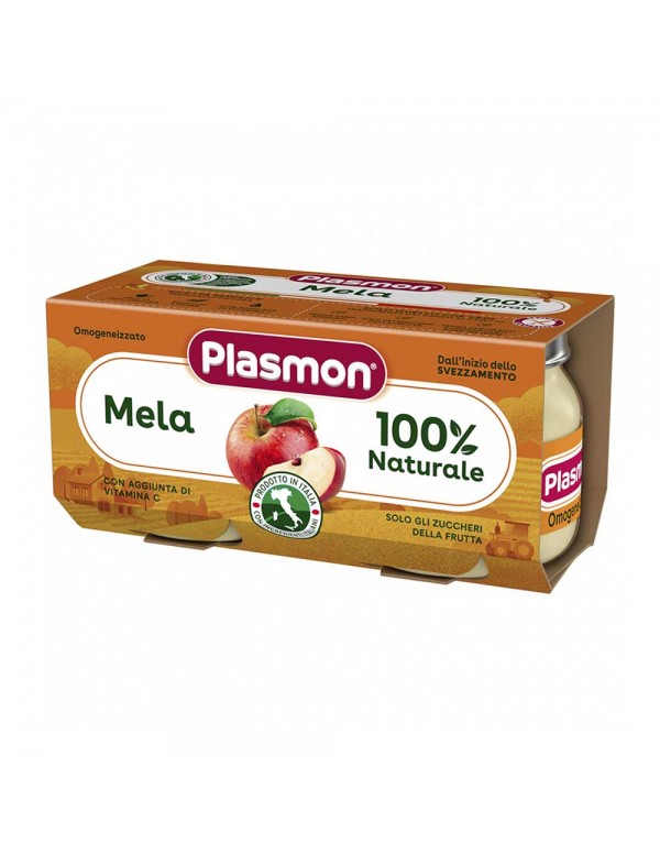Plasmon - Μήλο Homogenized  2x 80gr, 2508τμχ (παλέτα)