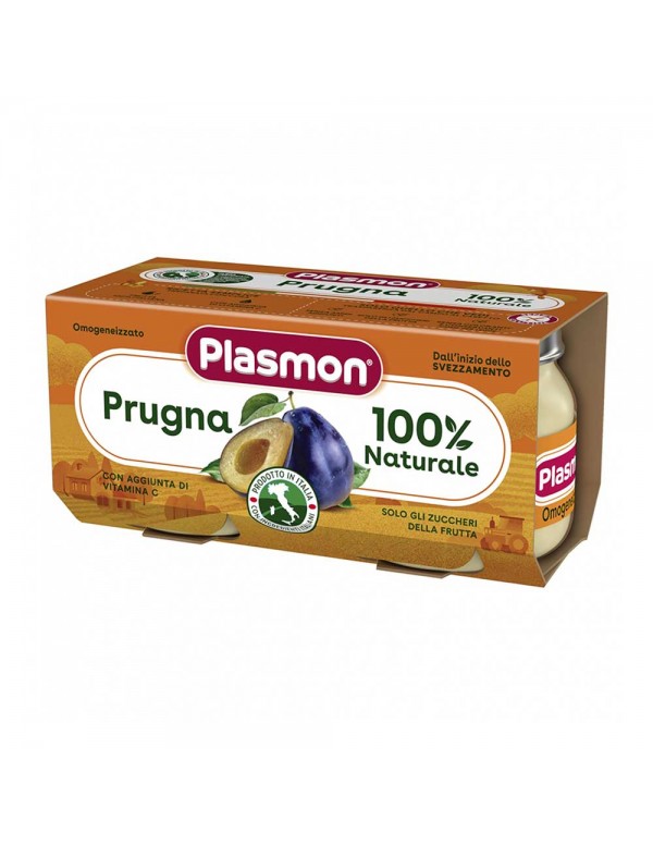 Plasmon - Δαμάσκηνο Homogenized  2x 80gr, 2508τμχ  (παλέτα)