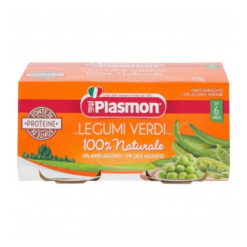 Plasmon - Φασολάκια Homogenized 2x 80gr, 2508τμχ (παλέτα)