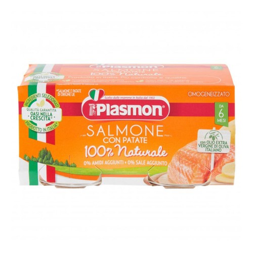 Plasmon - Σολομός με πατάτες Homogenized  2x 80gr, 2508τμχ (παλέτα)