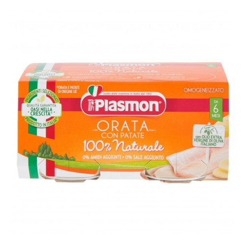 Plasmon - Τσιπούρα με πατάτες Homogenized  2x 80gr, 2508τμχ (παλέτα)