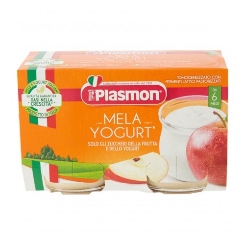  Plasmon - Γιαούρτι Μήλο 2x 120gr Homogenized, 1848τμχ (παλέτα)