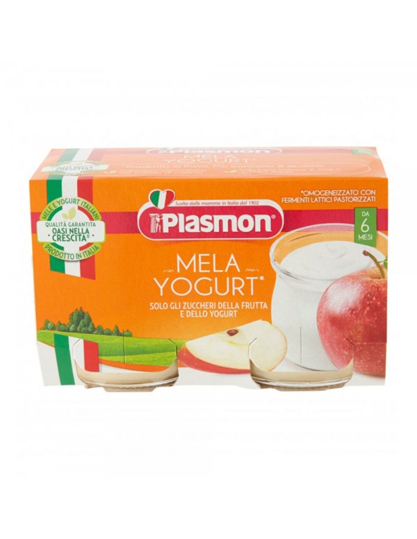  Plasmon - Γιαούρτι Μήλο 2x 120gr Homogenized, 1848τμχ (παλέτα)