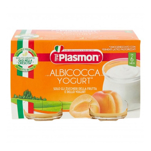  Plasmon - Γιαούρτι Βερίκοκο Homogenized  2x 120gr, 1848τμχ (παλέτα)