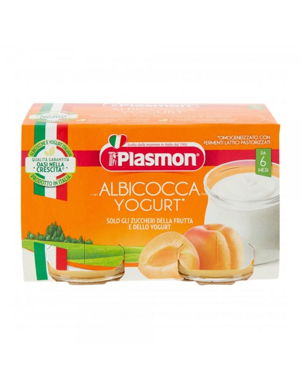  Plasmon - Γιαούρτι Βερίκοκο Homogenized  2x 120gr, 1848τμχ (παλέτα)