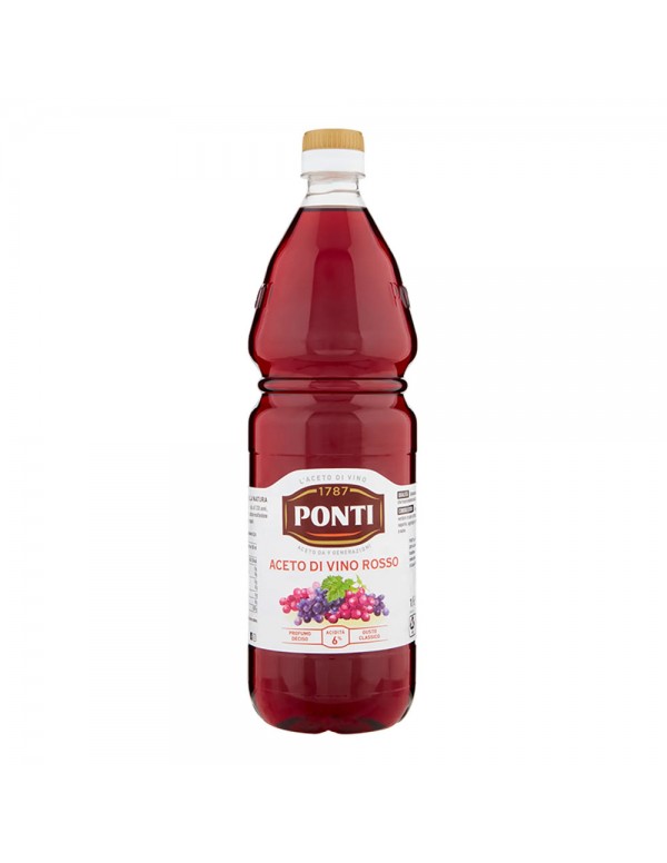 Ponti - Ξύδι κόκκινο κρασί 1lt, 660τμχ (παλέτα)