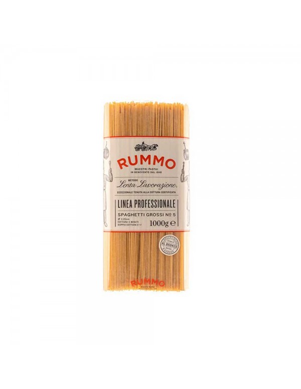 Rummo - Ζυμαρικά 1Kg N°005 Spaghetti Grossi, 576τμχ (παλέτα)