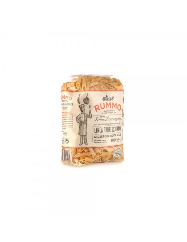 Rummo - Ζυμαρικά 1Kg N°028 Mezze Penne Rigate, 576 τμχ (παλέτα)