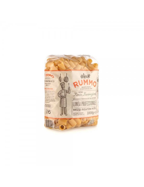 Rummo - Ζυμαρικά 1Kg N°051 Mezzi Rigatoni, 576τμχ (παλέτα)
