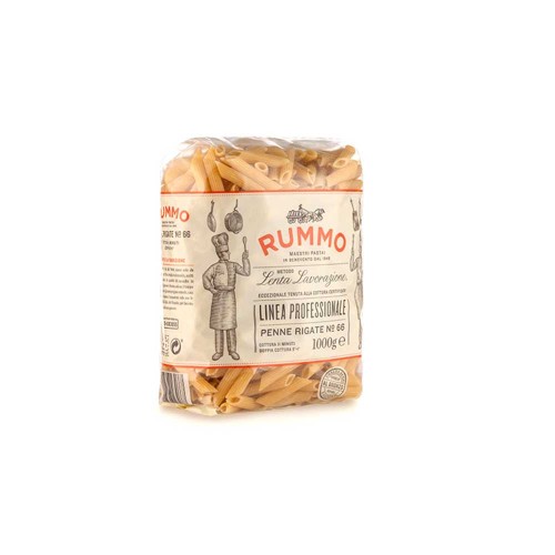 Rummo - Ζυμαρικά 1Kg N°066 Penne Rigate, 576τμχ (παλέτα)