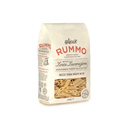Rummo - Ζυμαρικά 500gr N°028 Mezze Penne Rigate, 640τμχ (παλέτα)