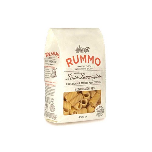 Rummo - Ζυμαρικά 500gr N°051 Mezzi Rigatoni, 432τμχ (παλέτα)