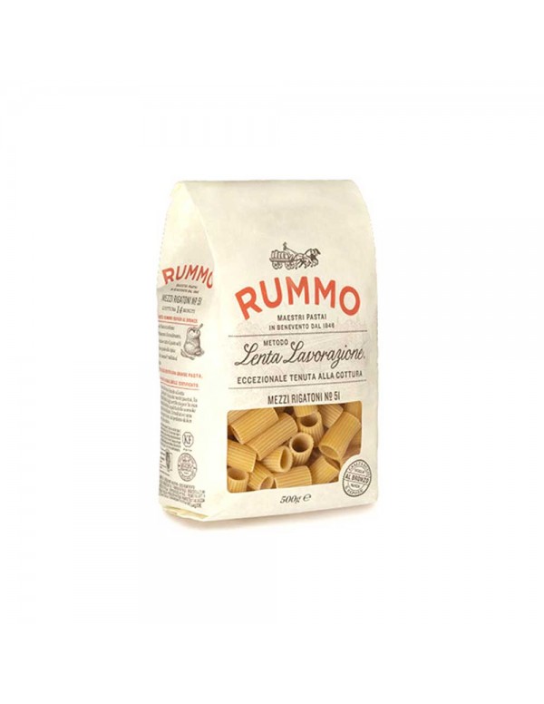 Rummo - Ζυμαρικά 500gr N°051 Mezzi Rigatoni, 432τμχ (παλέτα)