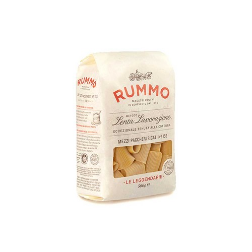 Rummo - Ζυμαρικά 500gr N°152 Mezzi Paccheri Rigati, 288τμχ (παλέτα)