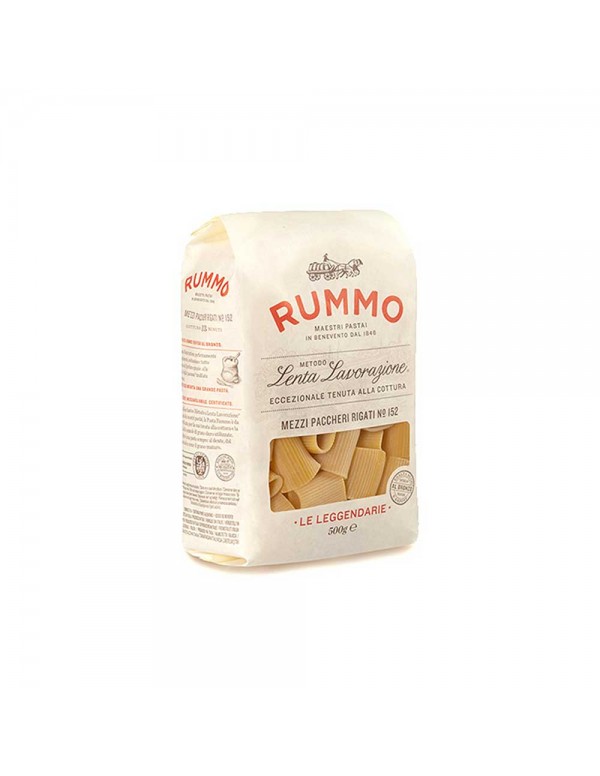Rummo - Ζυμαρικά 500gr N°152 Mezzi Paccheri Rigati, 288τμχ (παλέτα)