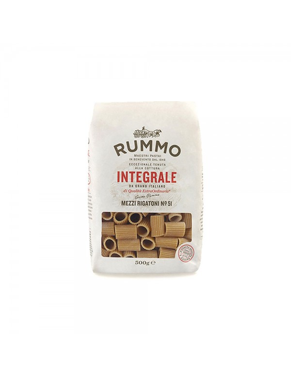 Rummo - Ζυμαρικά ολικής αλέσεως 500gr N°051 Mezzi Rigatoni, 432τμχ (παλέτα)