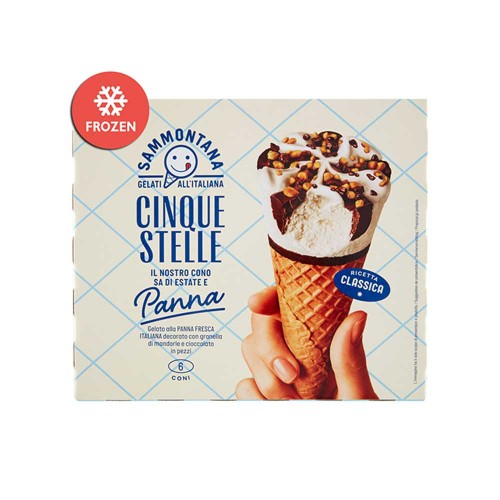 Sammontana - Cinque Stelle 6x75gr Κρέμα, 672τμχ (παλέτα)